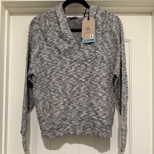 NWT prAna Freida Hooded Top in Grey Small Organic $89